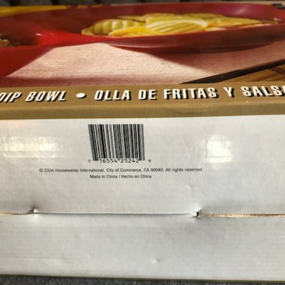 Caliente Ceramic Red Chip & Dip Bowl - Picture 8 of 9